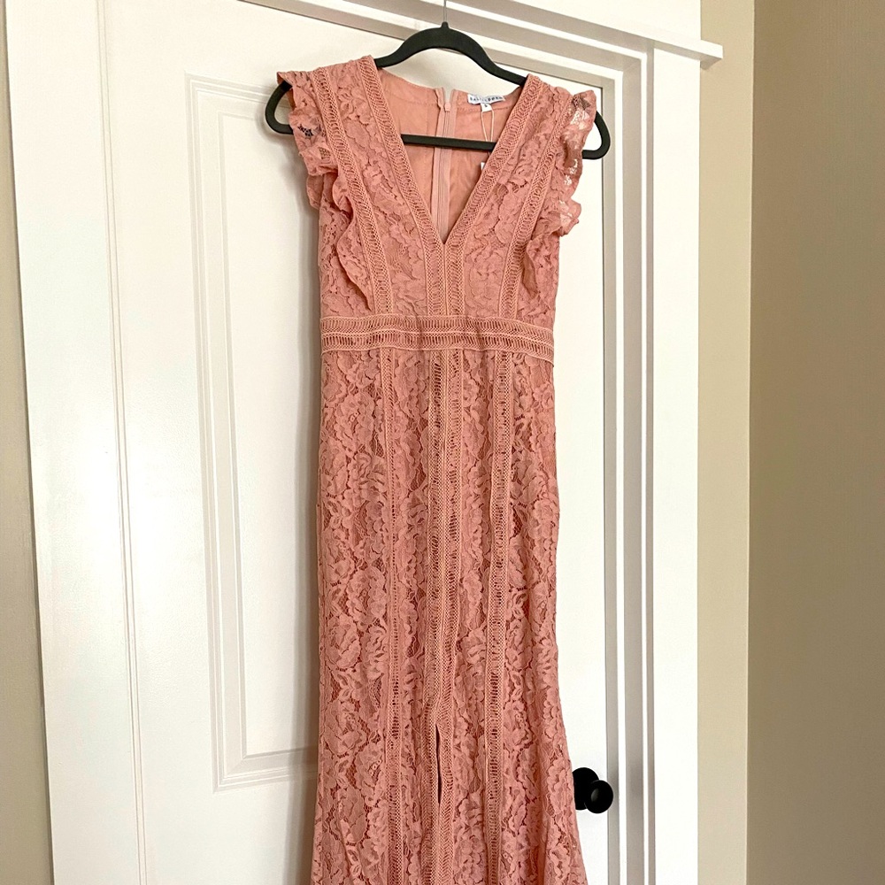 Baltic Born Monroe Lace Dress in Blush